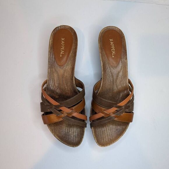 XAppeal Women Sage Sandals Crisscross Straps Heeled Size 9 - Picture 3 of 10